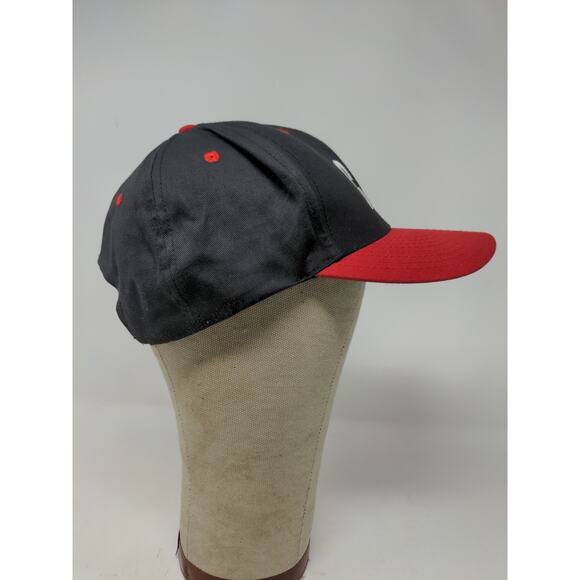 Caterpillar CAT Snapback Hat OSFA Black & Red Embroidered Logo - Picture 5 of 10